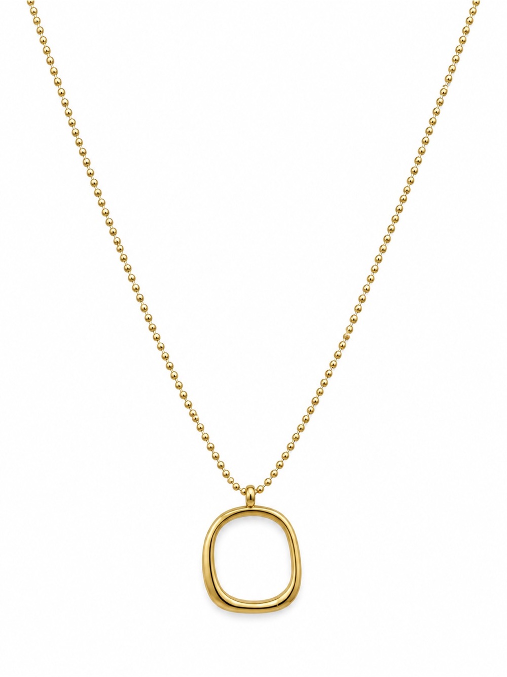 Freeform Square Hoop Necklace